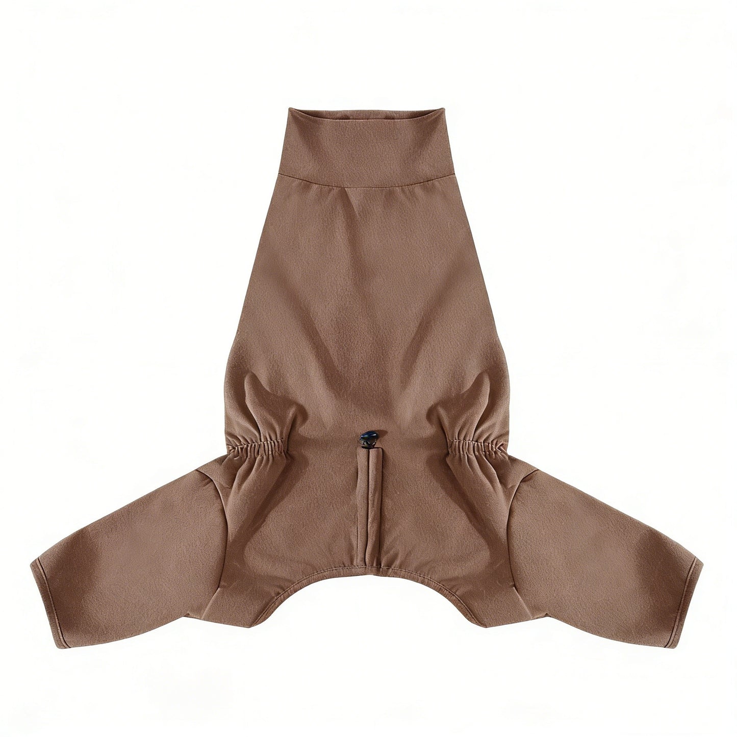 French Bulldog Fleece Winter Jumpsuit - Coffee Brown