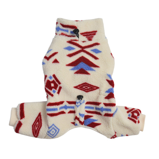 Adjustable Four-Leg Fleece Thermal Jumpsuit for French Bulldogs