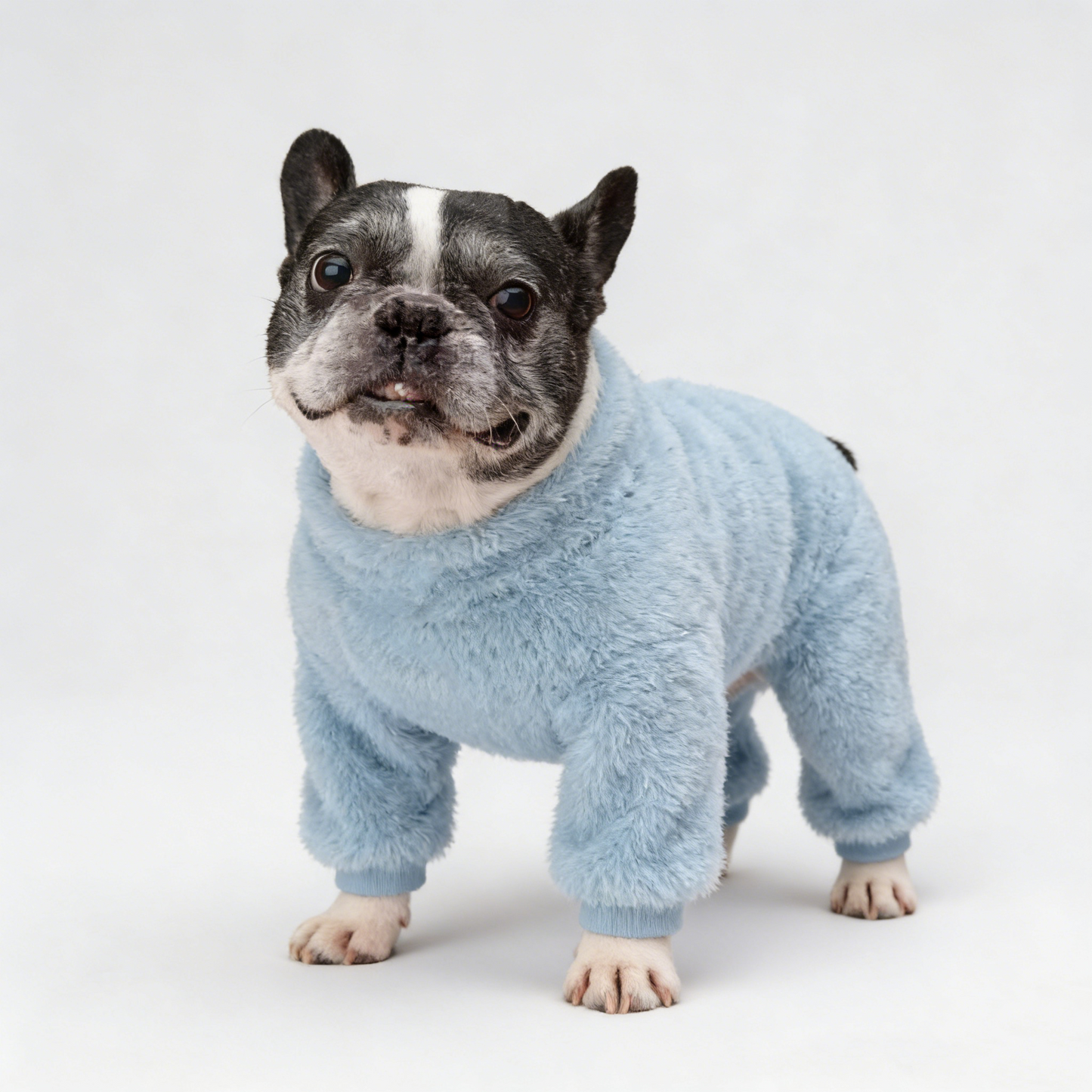 cloud gap-French Bulldog Adjustable Fleece Thermal Jumpsuit