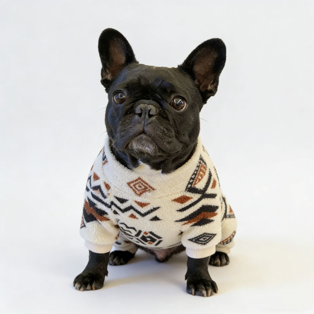 French Bulldog Four-Paw Thermal Underwear - Warm Plain