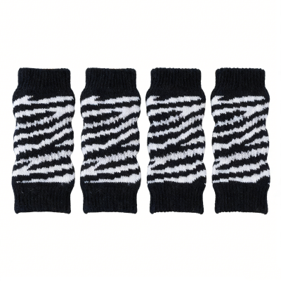 Pet Warm Knee Support Socks - Zebra Rhythm