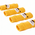 Pet Warm Knee Support Socks - Creamy Yellow Bear Brown