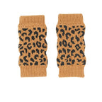 Pet Warm Knee Support Socks - Caramel Leopard Shadow