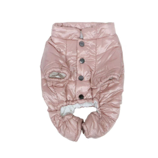 French Bulldog Winter High-Neck Waterproof Puffer Jacket, 100% Natural Cotton-Padded Coat