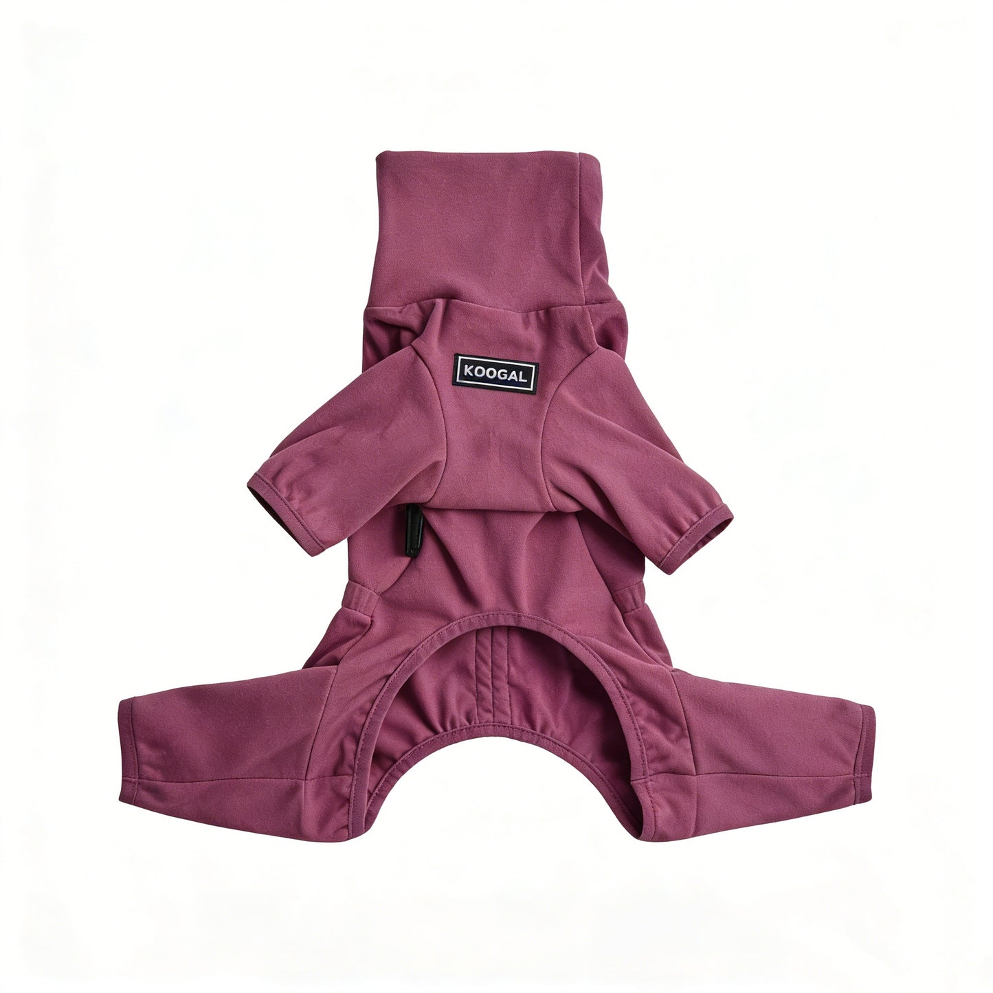 French Bulldog Fleece Winter Jumpsuit - Burgundy Red
